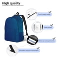 thumbnail image 3 of Easygdp teal blue Mochila de Lona Resistente para Laptop, Compatible con Laptops de 15 a 17 pulgadas, Ideal para Escuela, Trabajo y Viajes-Small, 3 of 5