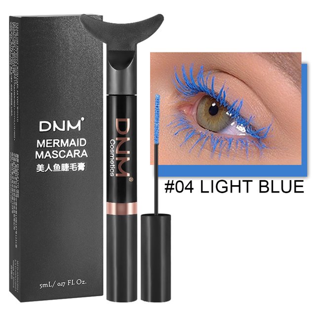 Máscara de pestañas DNM de 6 colores, alargadora, gruesa, rizada, crema colorante para pestañas, hidratante, resistente al agua, duradera, cabezal de cepillo fino, fácil de aplicar, cosméticos