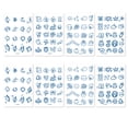 thumbnail image 1 of 8 Sheets Temporary Tattoo Men Women Adult, Finger Tattoo Stickers, Party Fake Tattoos, 1 of 6