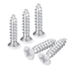 thumbnail image 1 of Tornillos blancos ST3x15mm, tornillos autorroscantes, paquete de 50, tornillos Phillips de cabeza plana para trabajos en madera, 1 of 5