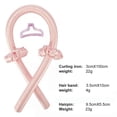 thumbnail image 3 of Set de rulos sin calor color rosa – Diadema para rizar el cabello sin calor, ideal para conseguir ondas suaves y satinadas durante la noche., 3 of 5