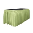 thumbnail image 7 of LA Linen SKT-Pop-14x29-10Lclips-NavyP72 Polyester Poplin Table Skirt with 10 L-Clips, Navy - 14 ft. x 29 in., 7 of 7