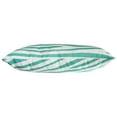 thumbnail image 3 of Everything Comfy Zebra Print Decorative Pillow, 16x6 Inch, Teal/White,, 3 of 4