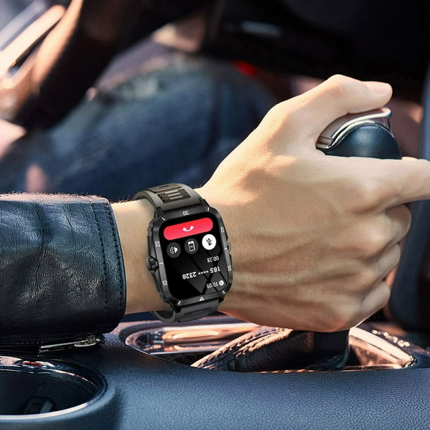 Smartwatch fitness tracker 100 modos deportivos recordatorio mensajes para android iphone