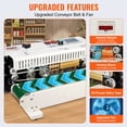 thumbnail image 4 of VEVOR Continuous Bag Band Sealing Machine Horizontal Band Sealer Count Function, 4 of 9