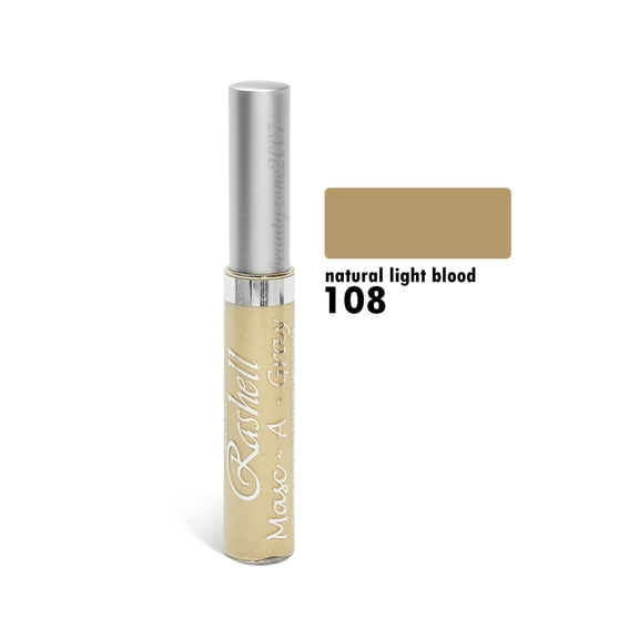 [3 PACK] RASHELL Masc A Gray Hair Color Mascara Gray Touch Up [108 NATURAL LIGHT BROWN] * BEAUTY TALK LA *