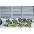 thumbnail image 2 of Ambesonne Nature Throw Pillow Cover 4 Pack, Backyard Garden Spring, 16", Multicolor, 2 of 5