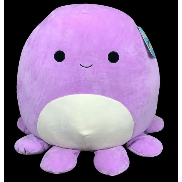 Kellytoy - Animales blandos y esponjosos del escuadrón de la vida marina coleccionables, criaturas de peces del océano (pulpo violeta)