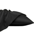thumbnail image 6 of Ntbay 2 Pack Satin Toddler Pillowcases, Soft and Cool Travel Pillow Covers with Hidden Zipper Closure, 13" x 18", Black, 6 of 6