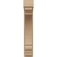 thumbnail image 2 of 4"W x 8"D x 24"H Thin Warren Rough Cedar Woodgrain TimberThane Corbel, Primed Tan, 2 of 6