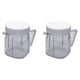 thumbnail image 1 of Para Piezas de Repuesto de Licuadora, Accesorio de Tarro Licuadora Mini Osterizer 4937, Tarros de Plástico con Tapas (2 Paquete), 1 of 5