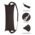 thumbnail image 4 of Uxcell Outdoor Chaise Pillows, Waterproof Resistant with Adjustable Elastic Strap for Chair, 2 Pack Dark Coffee, 4 of 7