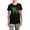 With Gray Camo Pant, variant on CafePress - St Paddys Day Fancy Shamrock Women's Dark Pajamas - Women's Short Sleeve Print T-Shirt and Pants Dark Cotton Pajama Set