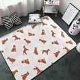 thumbnail image 3 of Dog cool Puppy Shaggy Area Rug, Rugs for Living Room Bedroom Non Slip Door Mat Indoor Carpet Machine Washable Nursery Home Decor Floor Mats for Entryway 60x39in-#, 3 of 5