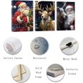 thumbnail image 6 of ZHONGYUTONG Christmas Canvas Wall Art 3 Piece Santa Claus with Reindeer Deer Poster Prints New Year Winter Artwork for Living Room Bedroom Decor (Christmas-1, 11.00" x 14.00" x 3PCS), 6 of 7