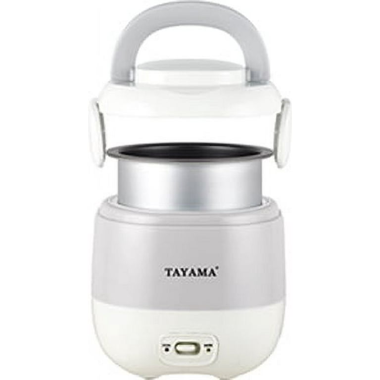 Tayama 1.5 Cup Portable Mini Rice Cooker - White TMRC-03R