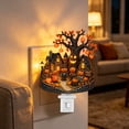 thumbnail image 5 of Halloween Decorations Halloween Tree House Night Light Plug in Spooky Cute Ghost Pumpkin Wall Decor for Home Party, 5 of 5