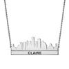 Personalized Cityscape Name Necklace Boston Skyline