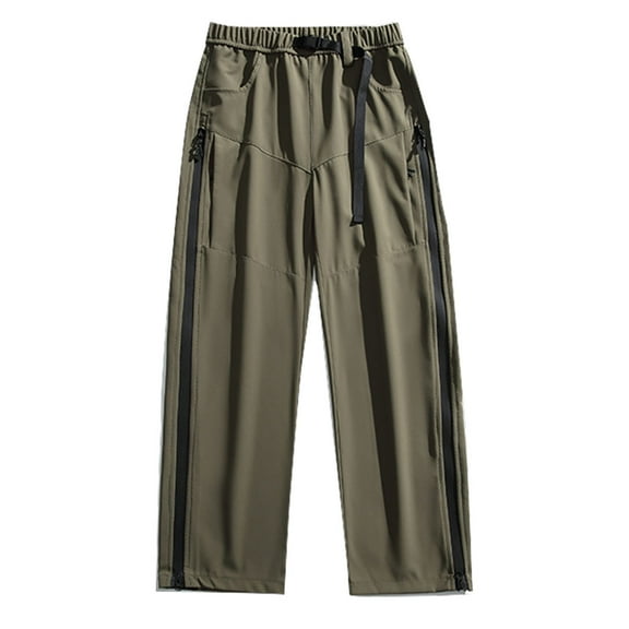 MKHSQHDG Male Pants Men's Cargo Sweatpants Casual Joggers Loose Fit Open Bottom Athletic Pants for Men with Pockets Xl