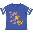 thumbnail image 3 of Inktastic My Safta Loves Me- Cute Giraffe Boys or Girls Toddler T-Shirt, 3 of 5