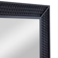 thumbnail image 5 of DecMode 31" x 31" Black Wood Single Drawer Console Table with Mirror, 2-Pieces, 5 of 9