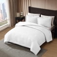 thumbnail image 6 of ClevaHome Twin Comforter Set Crystal White, 2 Pieces Clipped Jacquard Comforter Set, All Season Lightweight Soft Shabby Chic Embroidered Bed Set (68" x 88" Comforter & 1 Pillow Sham), 6 of 7
