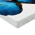 thumbnail image 2 of Ambesonne Butterfly Fitted Sheet, Modern Blue Ombre, Twin Size, Pale Blue Dark Blue, 2 of 3