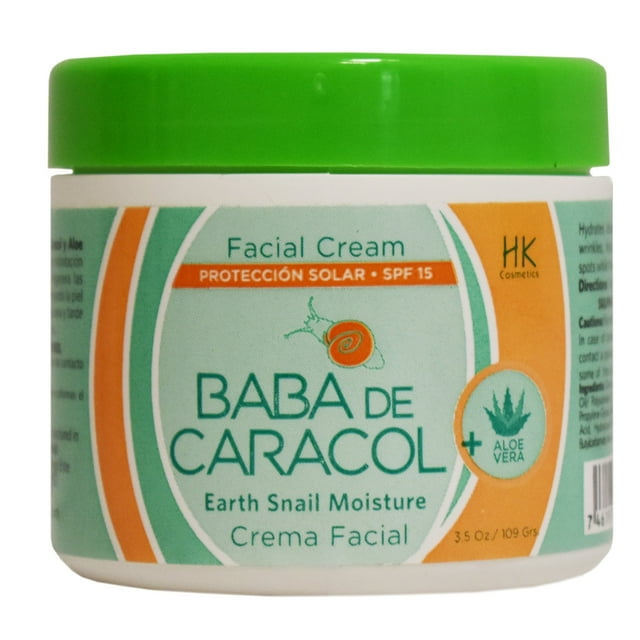 Baba de Caracol Crema Hidratante Facial aloe vera 3.5 oz