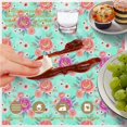 thumbnail image 6 of Pioneer Flower Floral Print Pattern Round Tablecloth 60 X 60 Inch, Wrinkle Resistant Wipeable Table Cloth for Kitchen Dining Picnic Patio Party, 6 of 6