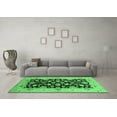 thumbnail image 3 of Ahgly Company Indoor Round Oriental Emerald Green Traditional Area Rugs, 5' Round, 3 of 4