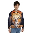 thumbnail image 4 of Mummy Corgi Happy Halloween with Pumpkins Bats Spooky Fun All Over Print 3D Baseball Jacket Welsh Corgi Dog Lover Gifts Idea Bomber Jacket Softball - 00019, 4 of 6