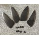 thumbnail image 3 of Juego de 4 piezas de timón de cola para tabla de surf, timón dividido, accesorio para tabla de olas con espaciador ER, 3 of 5