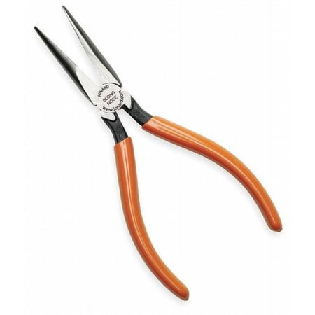UPC: 0811490012189 | Jonard BLONGNOSE Long Chain Nose B Type Plier with Orange Plastic Handle  6-5/8  Length