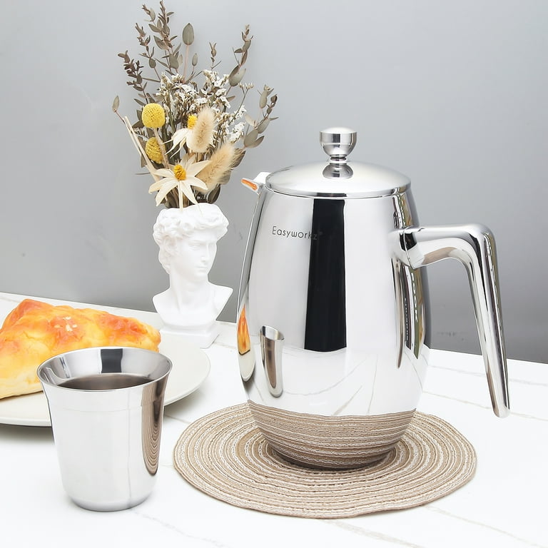 Thermal coffee press top