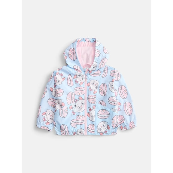 The Aristocats Marie Toddler Girls Lightweight Windbreaker Jacket, Sizes 2T-5T
