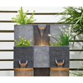 thumbnail image 3 of Outdoor Fountain 4 Tiered Modern Waterfall Fountains with LED Lights for Garden, Living Room, Patio, Home Decor, 3 of 6
