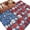 White, variant on 4th of July Floral Area Rugs 6'x9', Washable Small Throw Rugs for Kitchen Dining room, Blue Red Poppy Patriotic Rustic Indoor Outdoor Rug Non-Slip Low Pile Carpet Runner Reversible Floor Mats