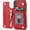 Red, variant on REQO iPhone Xs iPhone X Wallet Case with Card Holder,REQO Premium PU Leather Kickstand Card Slots Case,Double Magnetic Clasp and Durable Shockproof Cover(Brown)