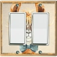 thumbnail image 1 of Metal Light Switch Plate Outlet Cover Nerdy Baby Llama Portrait LLA005, 1 of 13