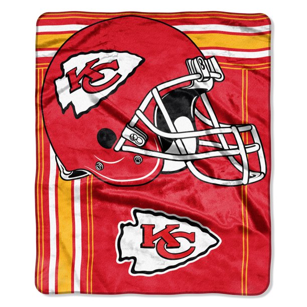 Nfl Kansas City Chiefs Plush 50 X 60 Raschel Blanket Walmart Com Walmart Com