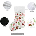 thumbnail image 3 of Coolnut Strawberry Christmas Stocking, Personalized Large Candy Stocking, Xmas Stockings Decoration Hanging Gift for Family Holiday Party Ornaments Decor Fireplace, 3 of 7