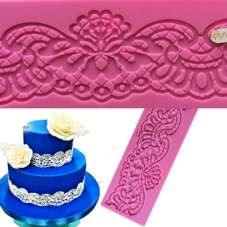 Sugar Edible Flower Lace Cake Silicone Embossing Mat Texture