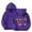 00-Dark Purple3140, variant on Oiyii Toddler Girl's Front Back Text Hoodie Sweatshirt Long Sleeve Casual Hooded Sweatshirt Outdoor Pullover Top,Red