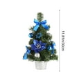 thumbnail image 3 of Artificial Tabletop Christmas Tree, Mini Xmas Decoration Tree For Home Office, Christmas Day Decor, Christmas Portable Decorative Mini Tree, Warmth for Your Home, Celebrate Party (Blue), 3 of 7