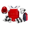 thumbnail image 1 of Conjunto completo de entrenamiento de Taekwondo con bolsa de transporte para sparring y competición; equipo de artes marciales ligero y reforzado. L, 1 of 8