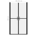 thumbnail image 3 of vidaXL Shower Door Frosted ESG (98-101)x190 cm, 3 of 3