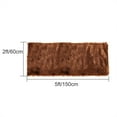 thumbnail image 3 of PiccoCasa Faux Fur Area Rug Shaggy Floor Mat, Brown 2x5 feet Rectangle, 3 of 6