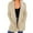 Khaki, variant on Baberdicy Knitted Sweate Women's Cardigan Solid Color Cardigan Sweater with Pockets Women's Cardigans Grey