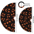 thumbnail image 4 of FMSHPON Orange Evil Spooky Xmas Christmas Tree Skirt Stand Mat for Holiday Party Decoration Indoor Outdoor 48 inches, 4 of 6