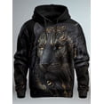 thumbnail image 3 of Nueva sudadera con capucha con estampado 3D de león gráfico para hombre, sudadera con capucha de manga larga, sudadera con capucha con bolsillo frontal y estampado de primavera, 3 of 5